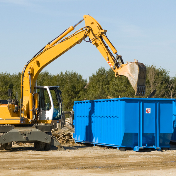 are there any restrictions on where a residential dumpster can be placed in Henderson County